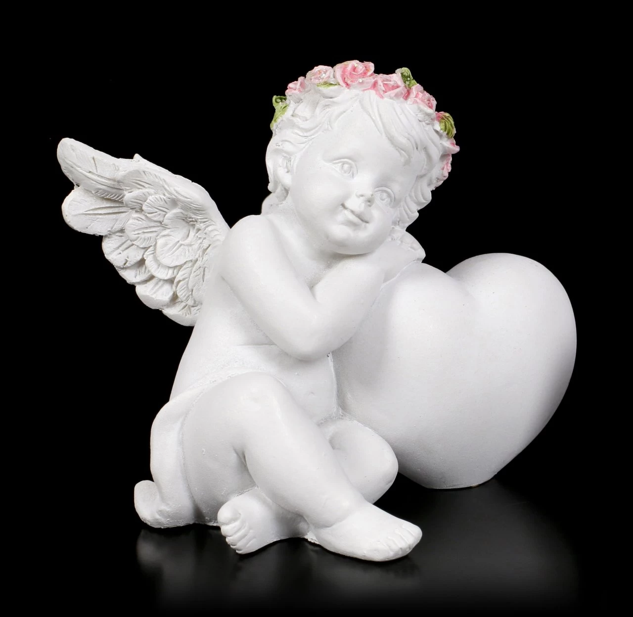 Engel Figuren - Putten Mit Herz - 2er Set 6 Engel Figuren - Putten Mit Herz - 2er Set – Bild 6