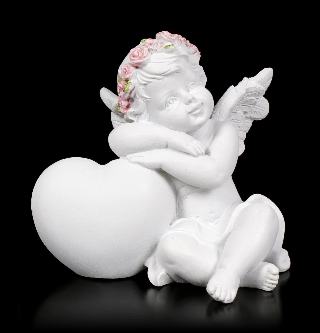 Engel Figuren - Putten Mit Herz - 2er Set 7 Engel Figuren - Putten Mit Herz - 2er Set – Bild 7