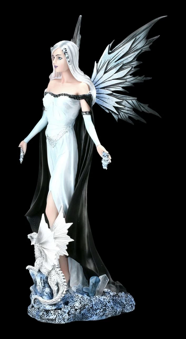 Elfen Figur - Winterkönigin Mit Drache 3 Elfen Figur - Winterkönigin Mit Drache – Bild 3
