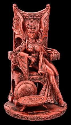 Keltische Göttin Figur - Queen Maeve - Rot