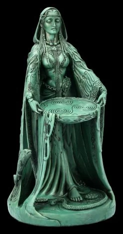 Danu Figur - Keltische Mutter Göttin - Grün