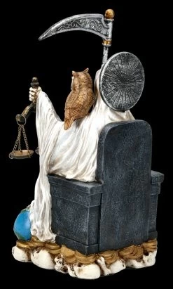 Sitzende Santa Muerte Figur - Weiß -Modell Und Figurengeschäft FS13957 Sitzende Santa Muerte Figur weiss 5 1280x1280