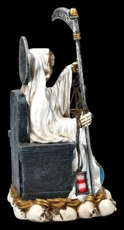 Sitzende Santa Muerte Figur - Weiß -Modell Und Figurengeschäft FS13957 Sitzende Santa Muerte Figur weiss 8 1280x1280