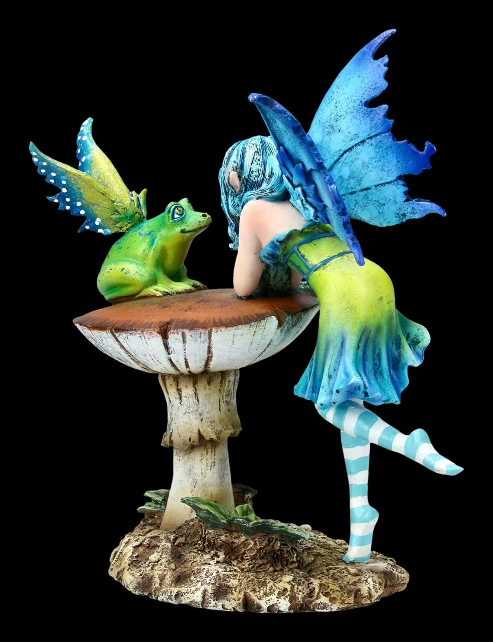 Elfen Figur Mit Frosch - Frog Gossip 5 Elfen Figur Mit Frosch - Frog Gossip – Bild 5