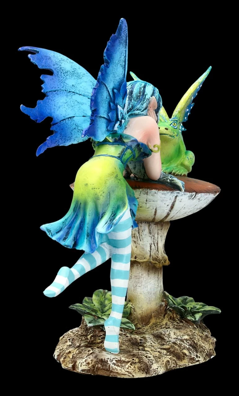 Elfen Figur Mit Frosch - Frog Gossip 6 Elfen Figur Mit Frosch - Frog Gossip – Bild 6
