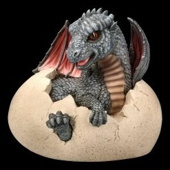 Garten Figur - Drache Feo Schlüpft Aus Ei