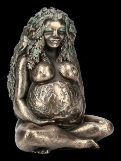 Tausendjährige Gaia Figur - Mutter Erde Bronziert