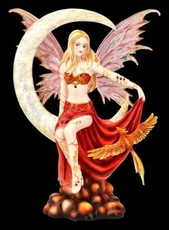 Elfen Figur Mit Phoenix - Fire Moon By Nene Thomas