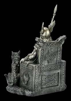 Odin Figur - Göttervater Auf Thron Mit Wölfen -Modell Und Figurengeschäft FS19272 Odin Figur Goettervater auf Thron mit Woelfen 5 1280x1280
