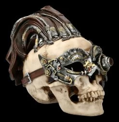 Steampunk Totenkopf - Dreadlock Device - Groß