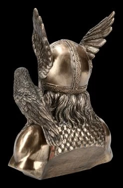 Odin Büste Mit Zwei Raben -Modell Und Figurengeschäft FS19783 Odin Bueste mit zwei Raben 5 1280x1280
