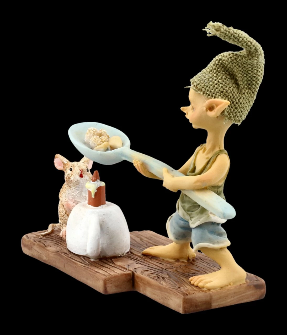 Pixie Kobold Figur - Popcorn über Kerze 2 Pixie Kobold Figur - Popcorn über Kerze – Bild 2