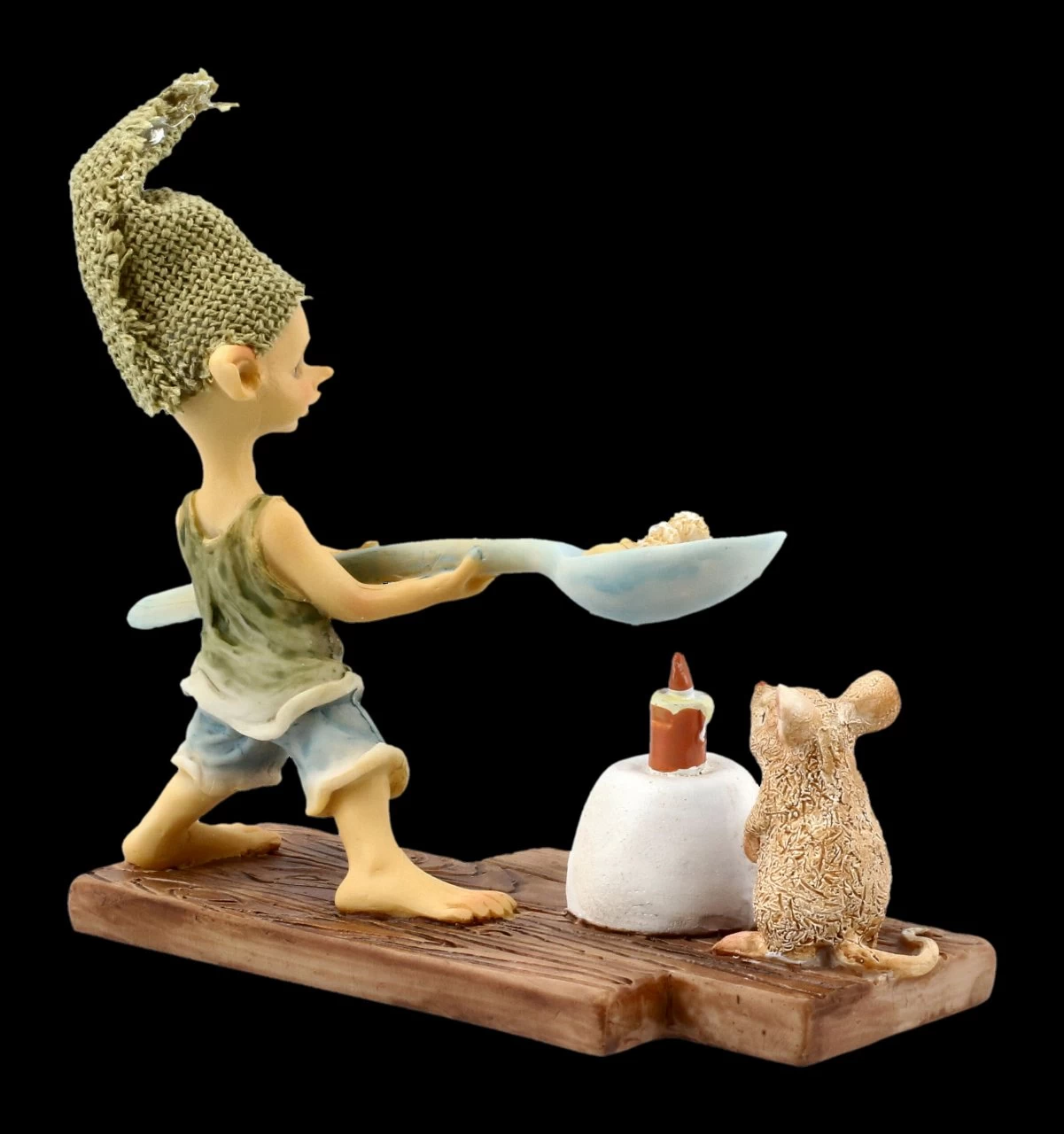 Pixie Kobold Figur - Popcorn über Kerze 4 Pixie Kobold Figur - Popcorn über Kerze – Bild 4
