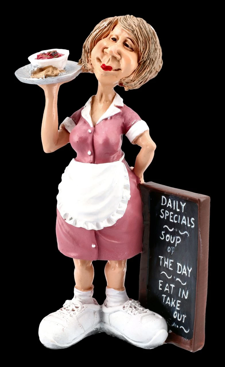 Funny Jobs Figur - Kellnerin Mit Tablett 2 Funny Jobs Figur - Kellnerin Mit Tablett – Bild 2