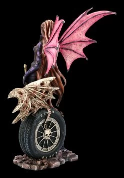 Elfen Figur - Naira Mit Skelett Drache -Modell Und Figurengeschäft FS20709 Elfen Figur Naira mit Skelett Drache 5 1280x1280