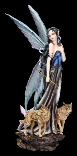 Elfen Figur - Nessa Mit Wölfen