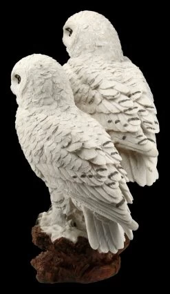 Eulen Figur - Schneeeulen Paar Auf Ast -Modell Und Figurengeschäft FS20794 Schneeeulenpaerchen auf Ast stehend 4 1280x1280