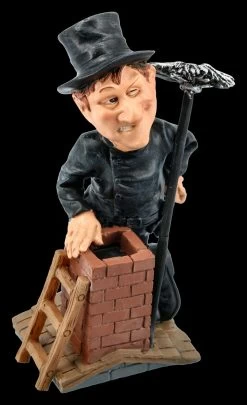 Funny Job Figur - Kaminkehrer Auf Dach -Modell Und Figurengeschäft FS20813 Funny Job Figur Kaminkehrer auf Dach 8 1280x1280