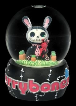 Furrybones Schneekugel - Black Bun-Bun -Modell Und Figurengeschäft FS20873 Furrybones Schneekugel Black Bun Bun 2 1280x1280