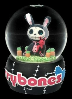 Furrybones Schneekugel - Black Bun-Bun -Modell Und Figurengeschäft FS20873 Furrybones Schneekugel Black Bun Bun 3 1280x1280