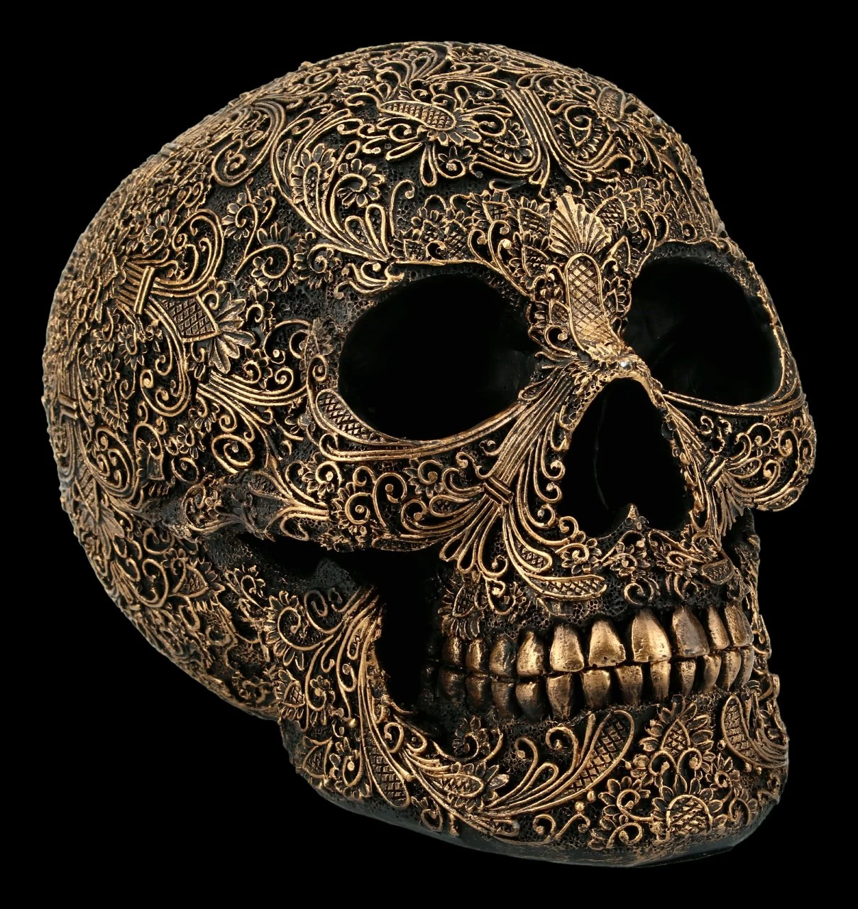 Totenkopf Mit Feinen Ornamenten 1 Totenkopf Mit Feinen Ornamenten