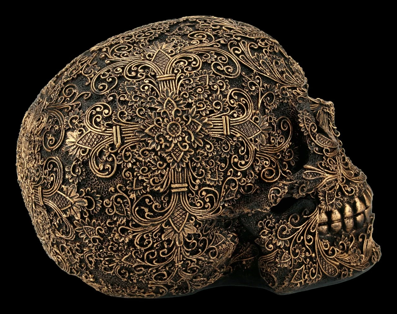 Totenkopf Mit Feinen Ornamenten 5 Totenkopf Mit Feinen Ornamenten – Bild 5