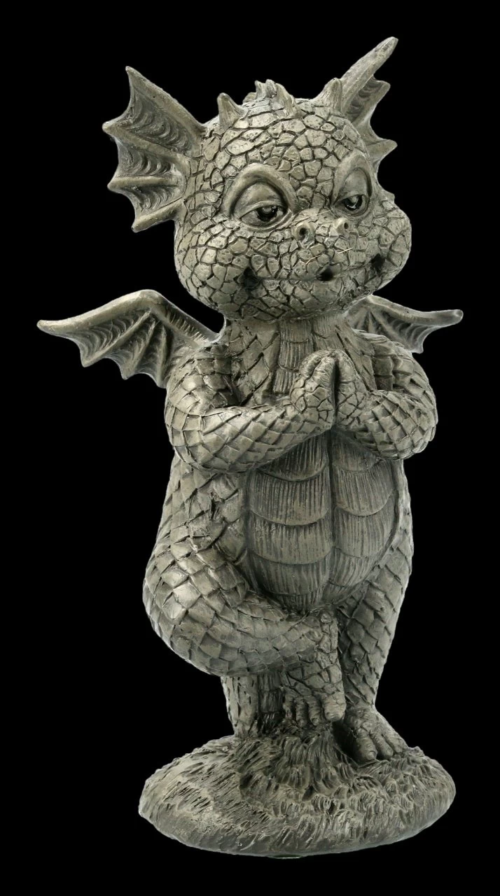 Kleine Gartenfigur - Yoga Drache 2 Kleine Gartenfigur - Yoga Drache – Bild 2