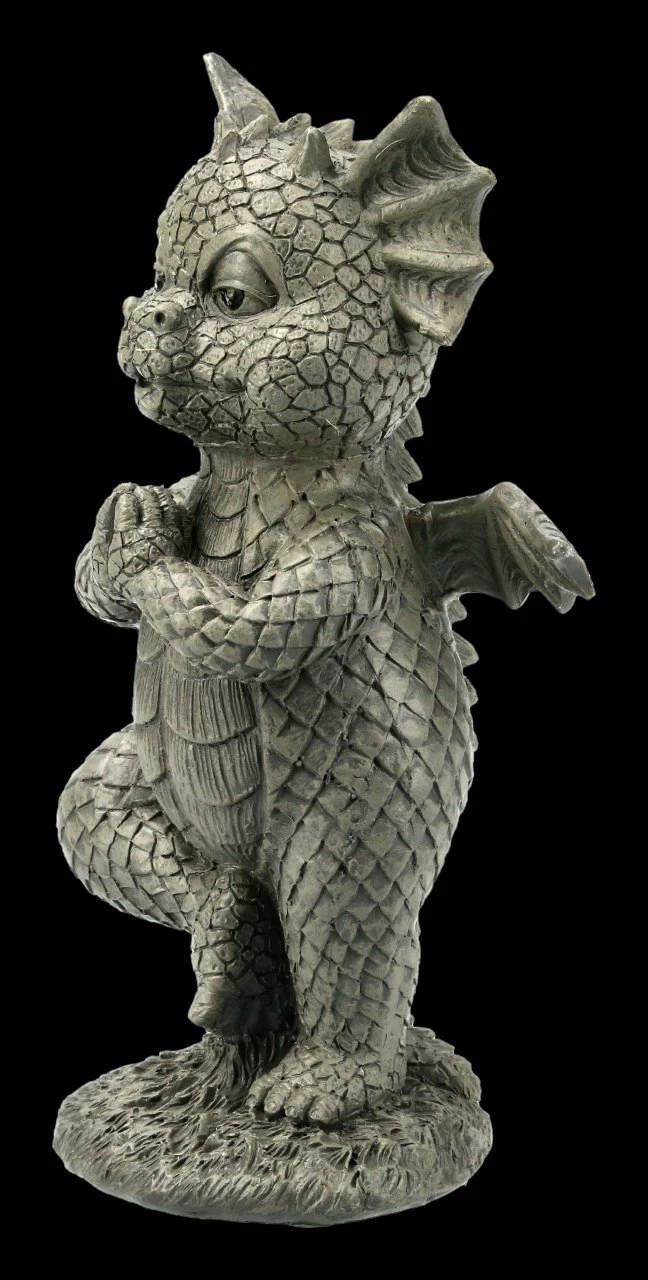 Kleine Gartenfigur - Yoga Drache 3 Kleine Gartenfigur - Yoga Drache – Bild 3