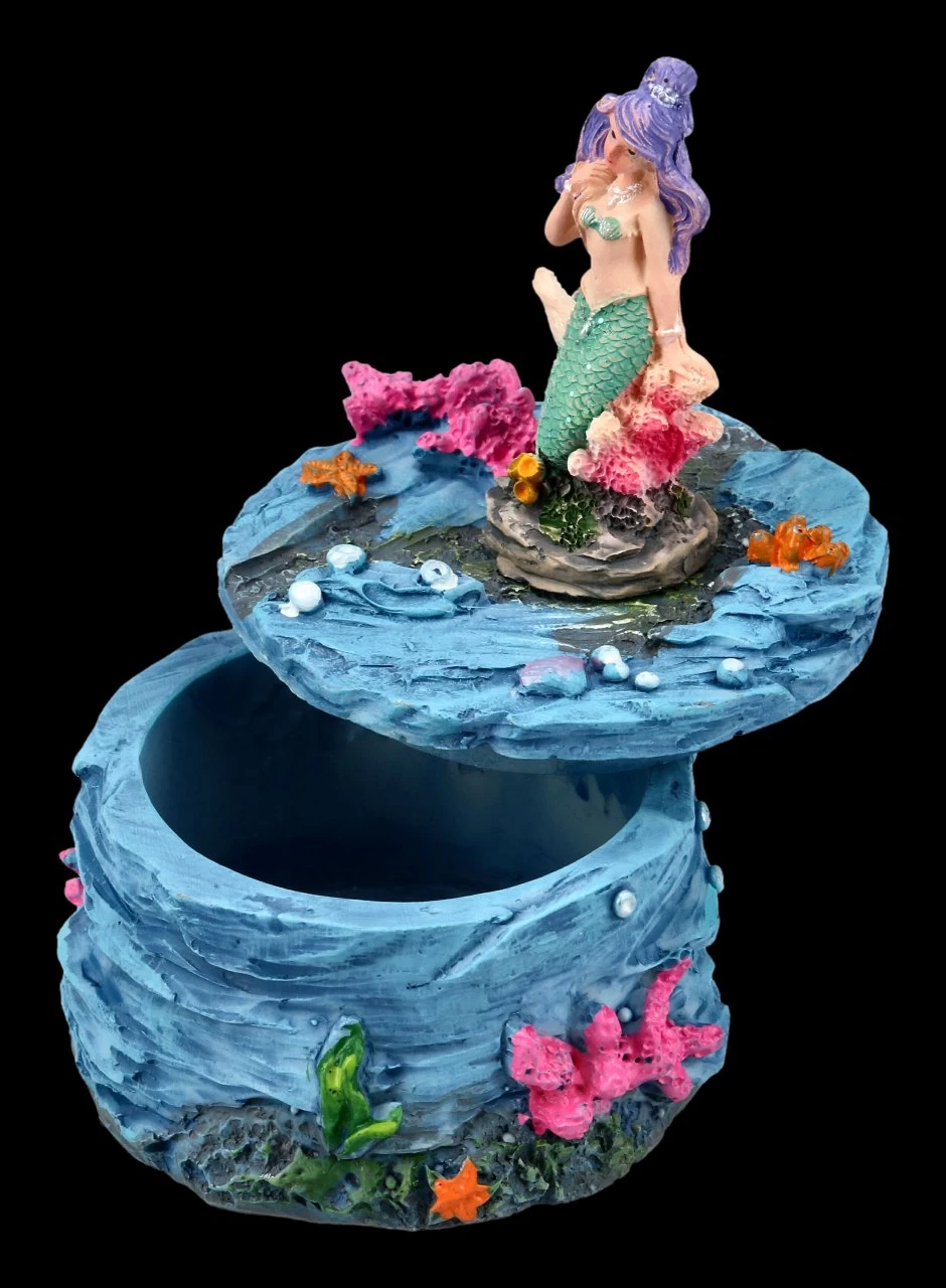 Schatulle - Kleine Meerjungfrau Mit Lila Haaren 2 Schatulle - Kleine Meerjungfrau Mit Lila Haaren – Bild 2