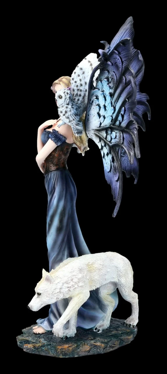 Elfen Figur - Corelei Mit Eule Und Wolf 3 Elfen Figur - Corelei Mit Eule Und Wolf – Bild 3
