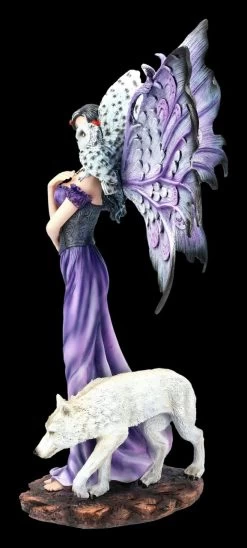 Elfen Figur Mit Wolf Und Eule - Amethyst Companions -Modell Und Figurengeschäft FS21917 Elfen Figur Amethyst Companions 3 1280x1280