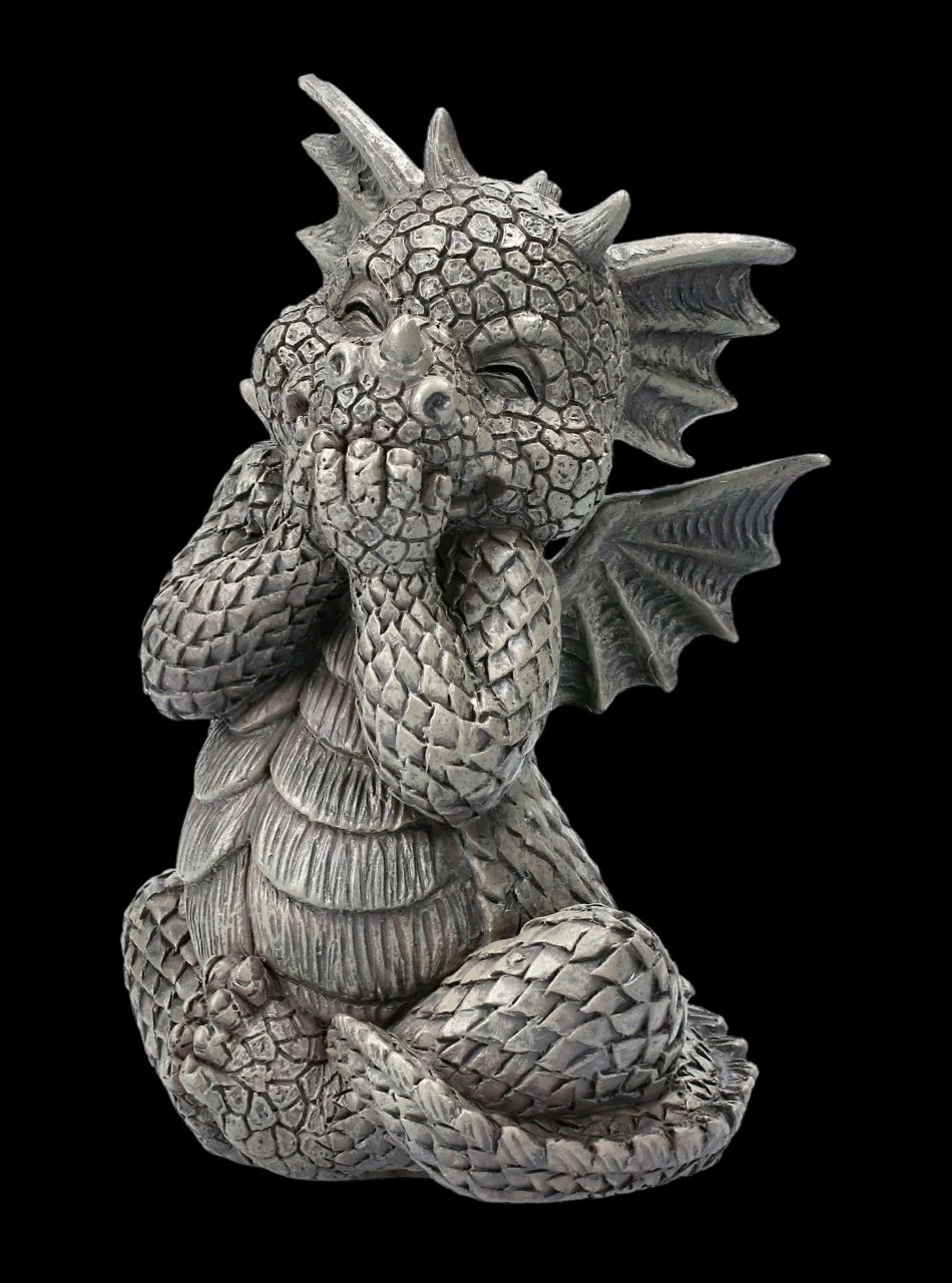 Gartenfigur - Drache Lacht Sich Ins Fäustchen Klein 2 Gartenfigur - Drache Lacht Sich Ins Fäustchen Klein – Bild 2