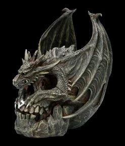 Spiral Drache Auf Totenkopf - Draco Skull -Modell Und Figurengeschäft FS22708 Drache auf Totenkopf Draco Skull 3 1280x1280