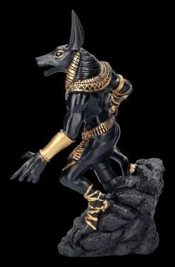 Anubis Krieger Figur Auf Felsen - Schwarz -Modell Und Figurengeschäft FS23927 Anubis Krieger Figur auf Felsen schwarz 3 1280x1280