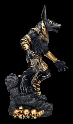 Anubis Krieger Figur Auf Felsen - Schwarz -Modell Und Figurengeschäft FS23927 Anubis Krieger Figur auf Felsen schwarz 5 1280x1280
