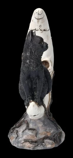 Totenkopf Mond Mit Schwarzer Katze 12 Totenkopf Mond Mit Schwarzer Katze -Modell Und Figurengeschäft FS23935 Totenkopf Mond mit schwazer Katze 5 1280x1280