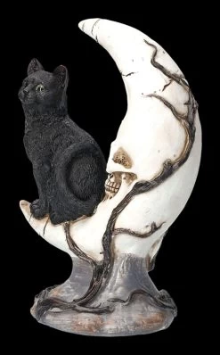 Totenkopf Mond Mit Schwarzer Katze 10 Totenkopf Mond Mit Schwarzer Katze -Modell Und Figurengeschäft FS23935 Totenkopf Mond mit schwazer Katze 7 1280x1280
