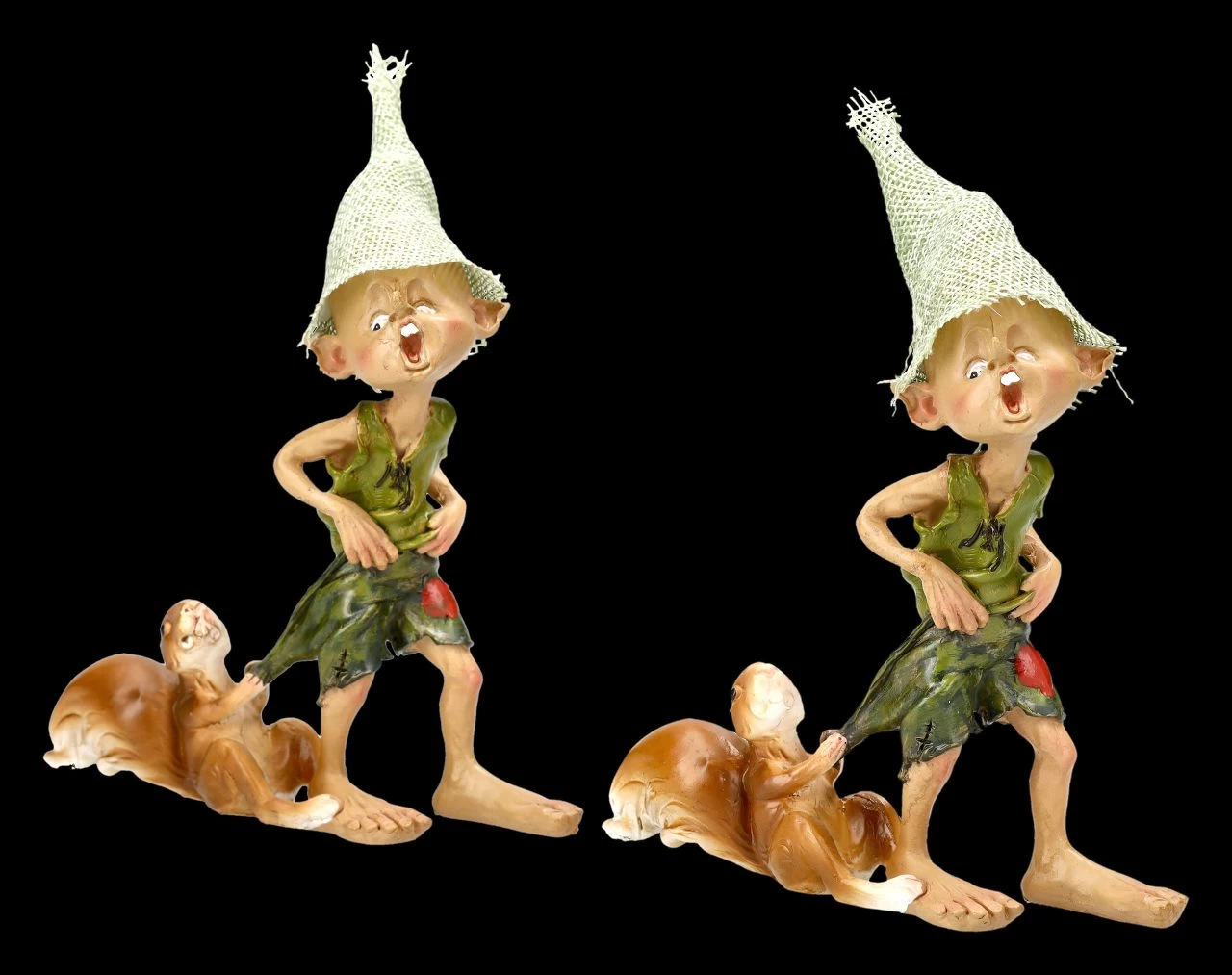 Pixie Kobold Figur - Freches Eichhörnchen 2er Set 2 Pixie Kobold Figur - Freches Eichhörnchen 2er Set – Bild 2