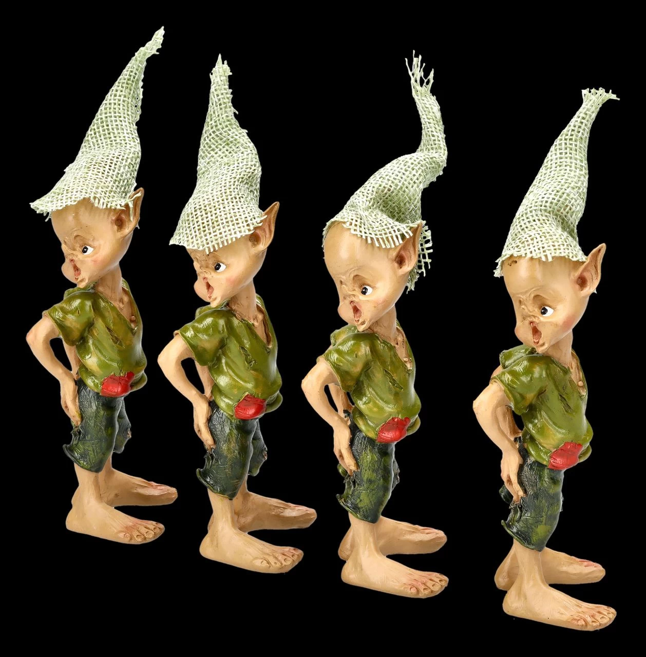 Pixie Kobold Figur Mit Zerrissener Hose 4er Set 3 Pixie Kobold Figur Mit Zerrissener Hose 4er Set – Bild 3