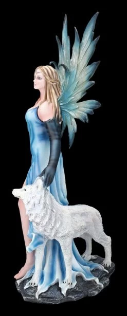 Elfen Figur Talia Mit Winter Wolf -Modell Und Figurengeschäft FS24666 Elfen Figur Talia mit Winter Wolf 3 1280x1280
