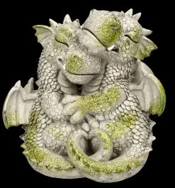 Gartenfigur Drachen Paar - Ich Hab Dich Lieb