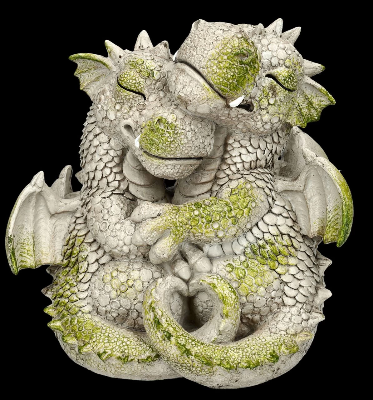 Gartenfigur Drachen Paar - Ich Hab Dich Lieb 1 Gartenfigur Drachen Paar - Ich Hab Dich Lieb