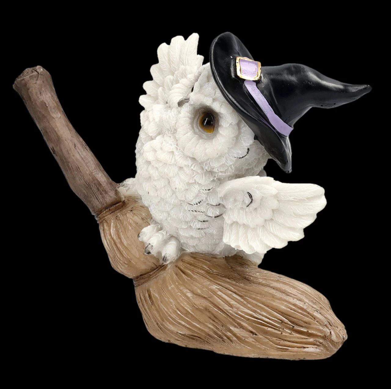 Eulen Figur Reitet Auf Hexenbesen 6 Eulen Figur Reitet Auf Hexenbesen – Bild 6