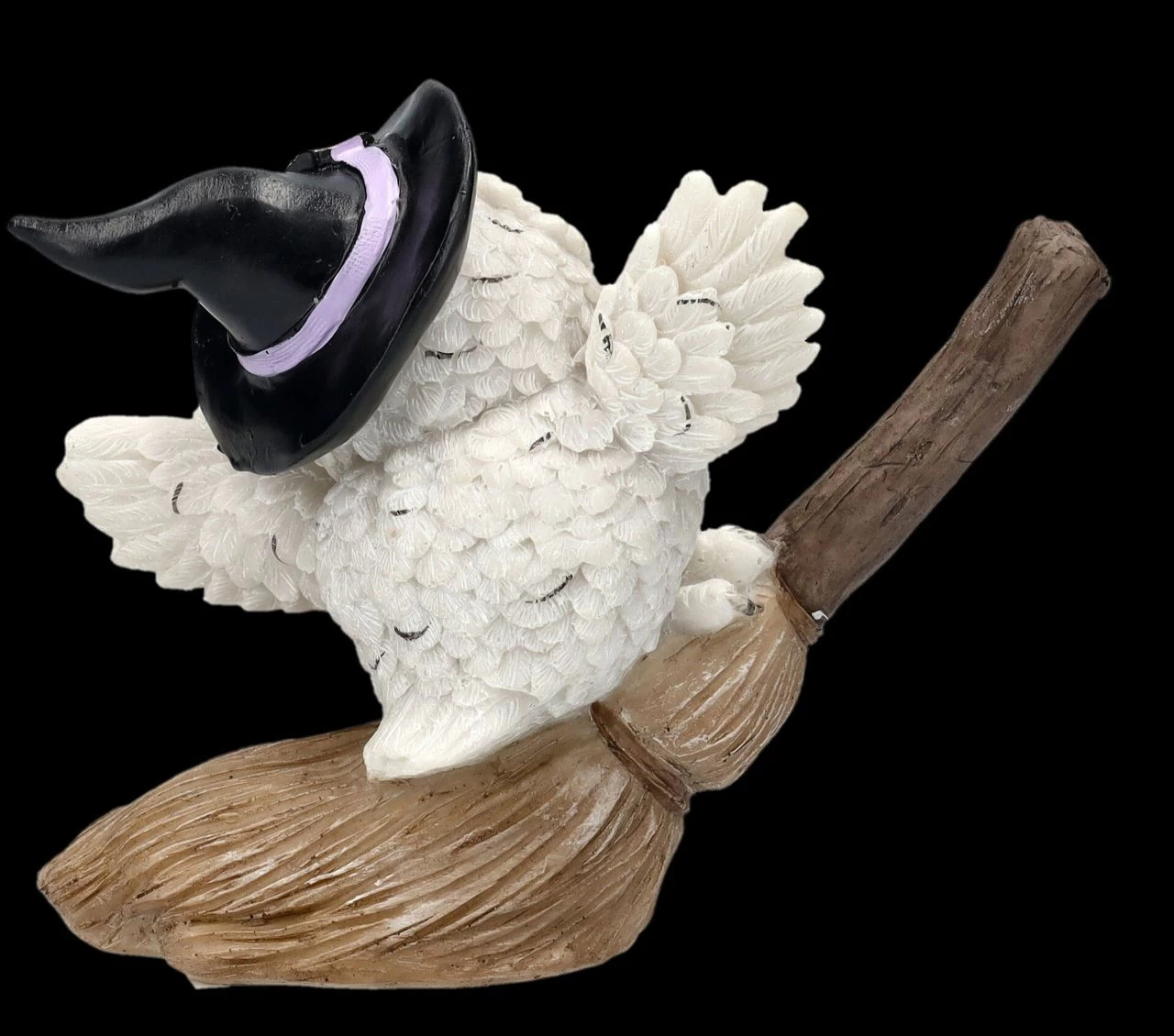 Eulen Figur Reitet Auf Hexenbesen 4 Eulen Figur Reitet Auf Hexenbesen – Bild 4