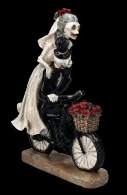 Skelettfigur - Hochzeitspaar Auf Fahrrad -Modell Und Figurengeschäft FS25265 Skelettfigur Hochzeitspaar mit Fahrrad 6 1280x1280