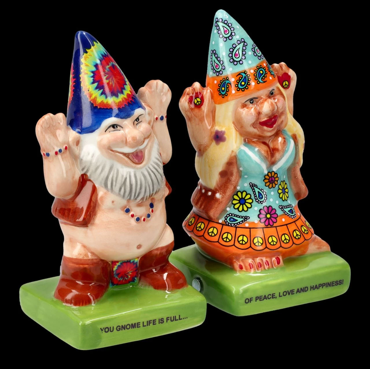 Salz- Und Pfefferstreuer - Hippie Zwerge 2 Salz- Und Pfefferstreuer - Hippie Zwerge – Bild 2