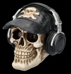 Totenkopf Mit Basecap Und Kopfhörern -Modell Und Figurengeschäft FS25694 Totenkopf mit Basecap und Kopfh rern 2 1280x1280