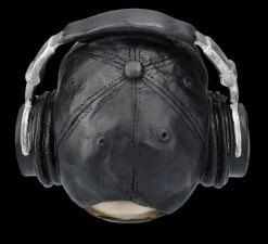 Totenkopf Mit Basecap Und Kopfhörern -Modell Und Figurengeschäft FS25694 Totenkopf mit Basecap und Kopfh rern 6 1280x1280