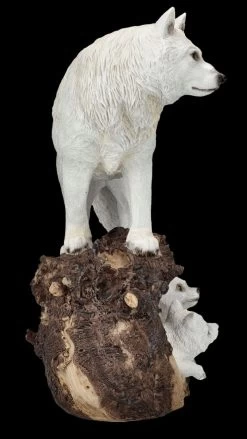 Wolf Figur - Schneewolf Mit Jungen In Der Höhle -Modell Und Figurengeschäft FS25793 Wolf Figur Schneewolf mit Jungen in H hle 8 1280x1280