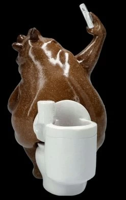 Lustige Nilpferd Figur - Selfie Am Klo -Modell Und Figurengeschäft FS25930 Lustige Nilpferd Figur Selfie am Klo 7 1280x1280